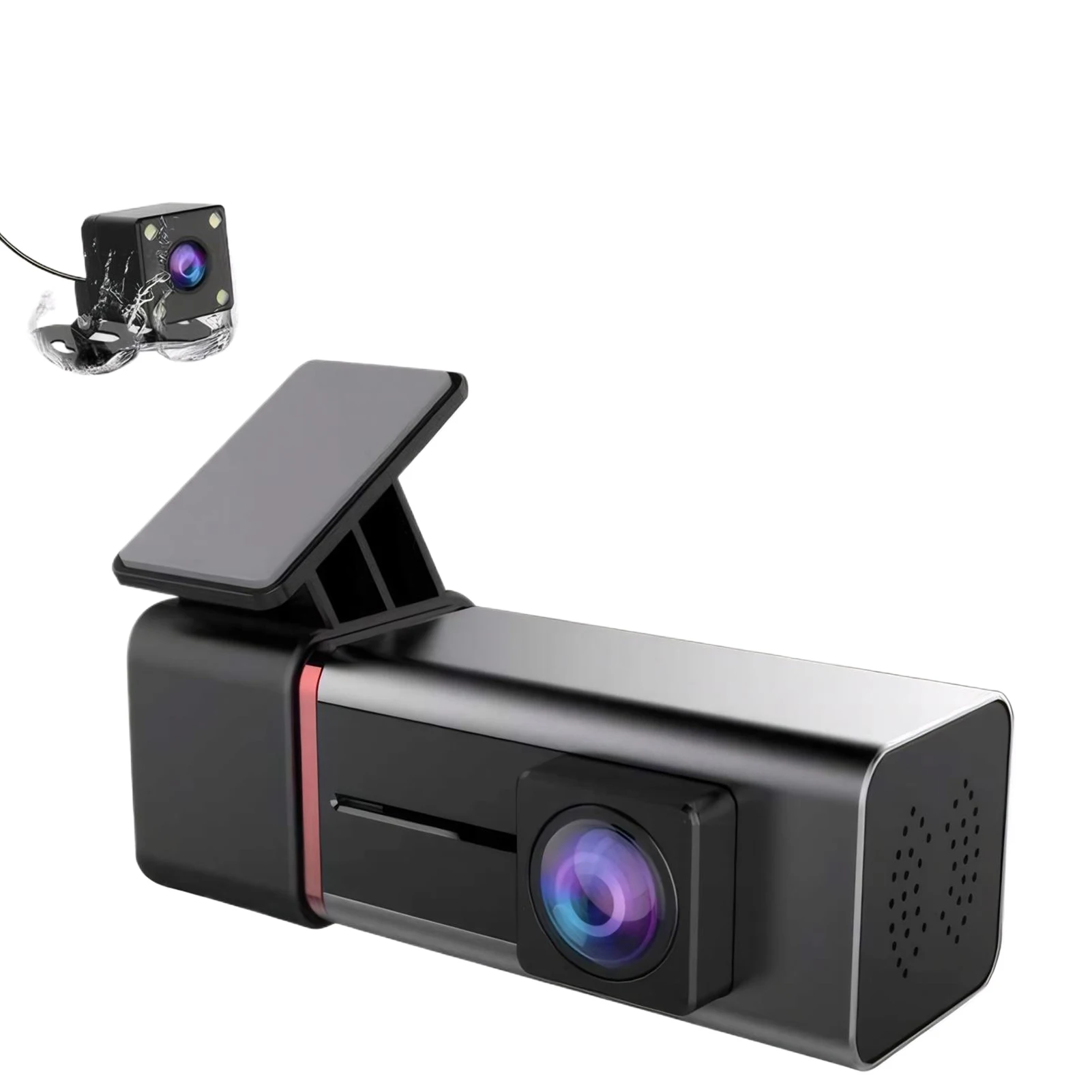 

1080P HD Car Dash Cam DVR Recorder 170°140° Wide Recorder 24-hour Vehicle Surveillance Function Car Accessories