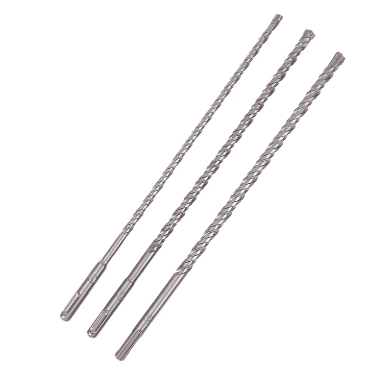 Foret Masculant SDS Plus, Tige pour Marteau Électrique, Carbure de Tungstène, Pointe Croisée, Diamètre de 8 à 12mm, 310mm de Long, 1PC