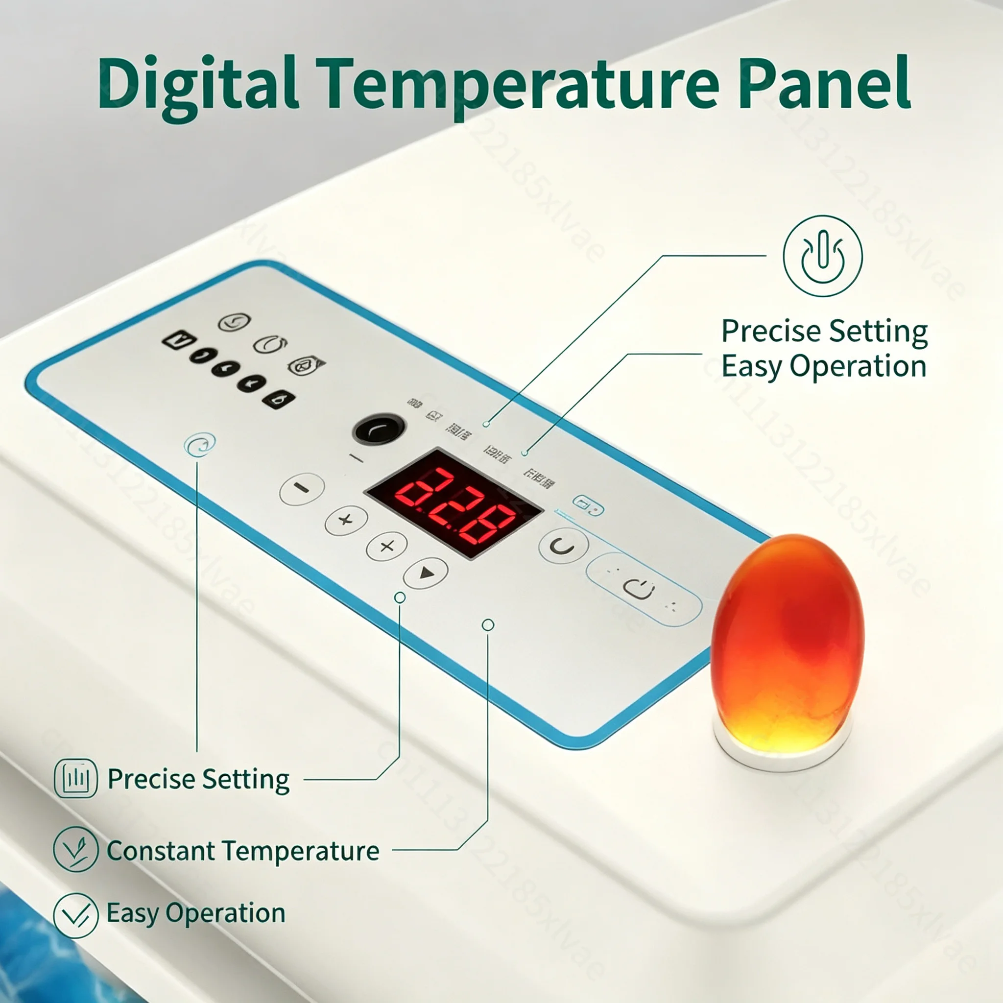 20 Egg Automatic Water‑Bed Incubator Set, Household Digital Egg Hatcher for Chicken Goose Duck Bird Eggs Farm Poultry