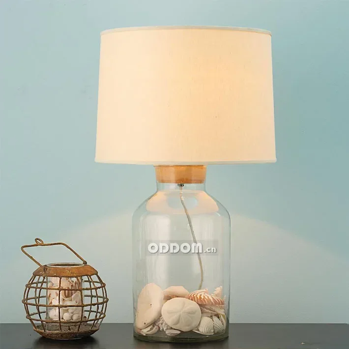 

retro table lamp European living room glass pastoral modern