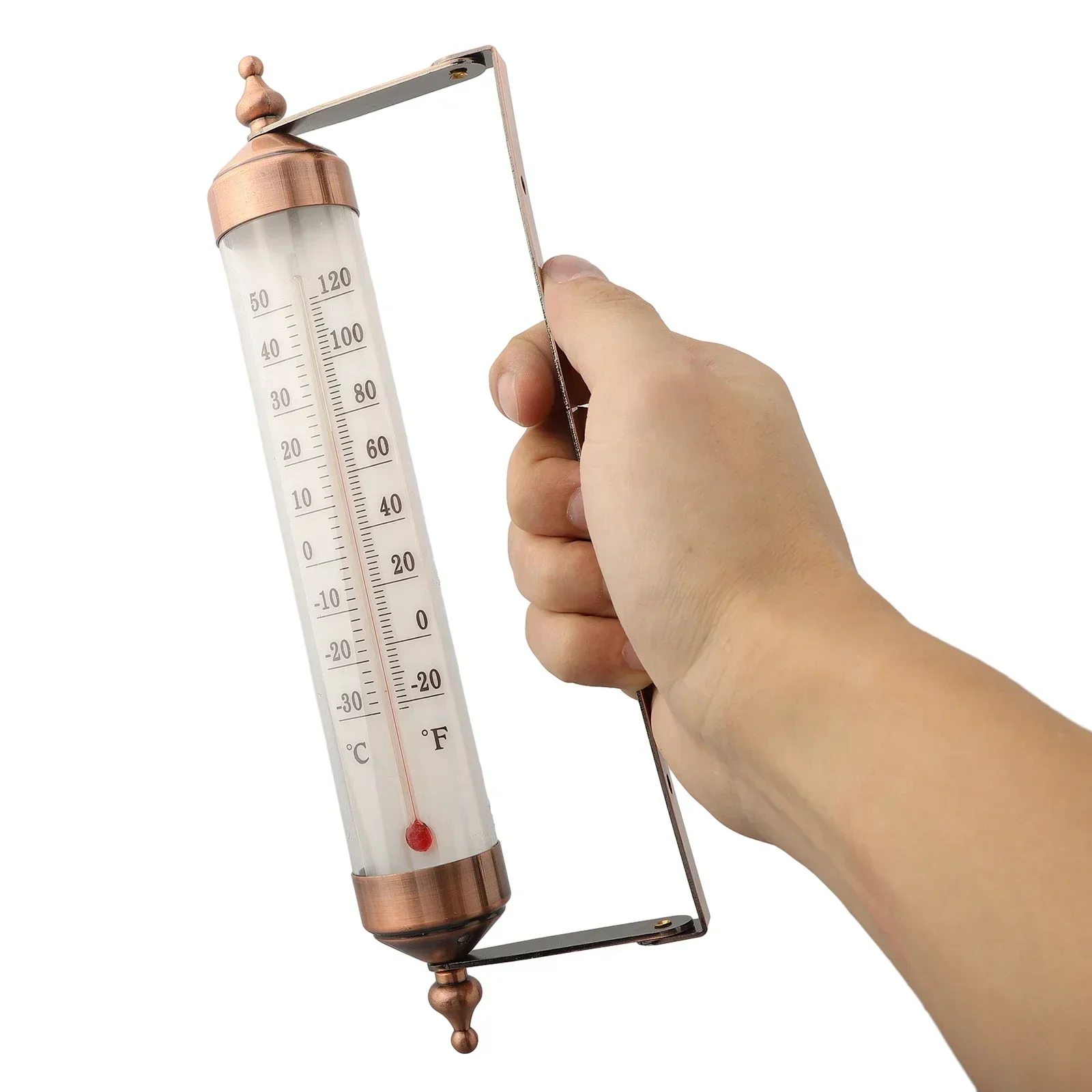 Color As Shown In The Picture Indoor Thermometer Corrosion-resistant Fahrenheit High-strength 10 Inch Celsius Metal