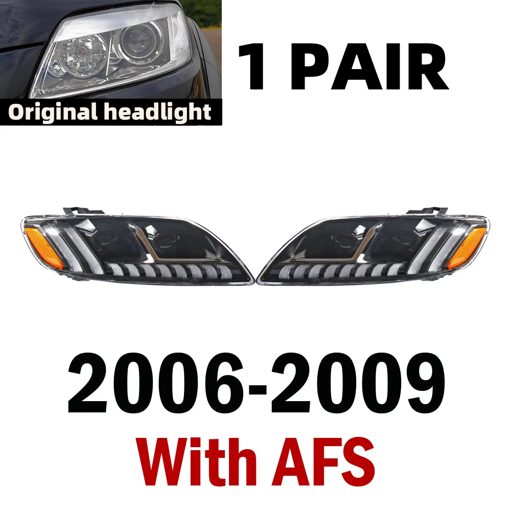 Koplampen Audi Q7 2006-2015 Hoofdlamp Verbeterde LED Met Dynamische Richtingaanwijzer Koplamp Montage 2 STUKS