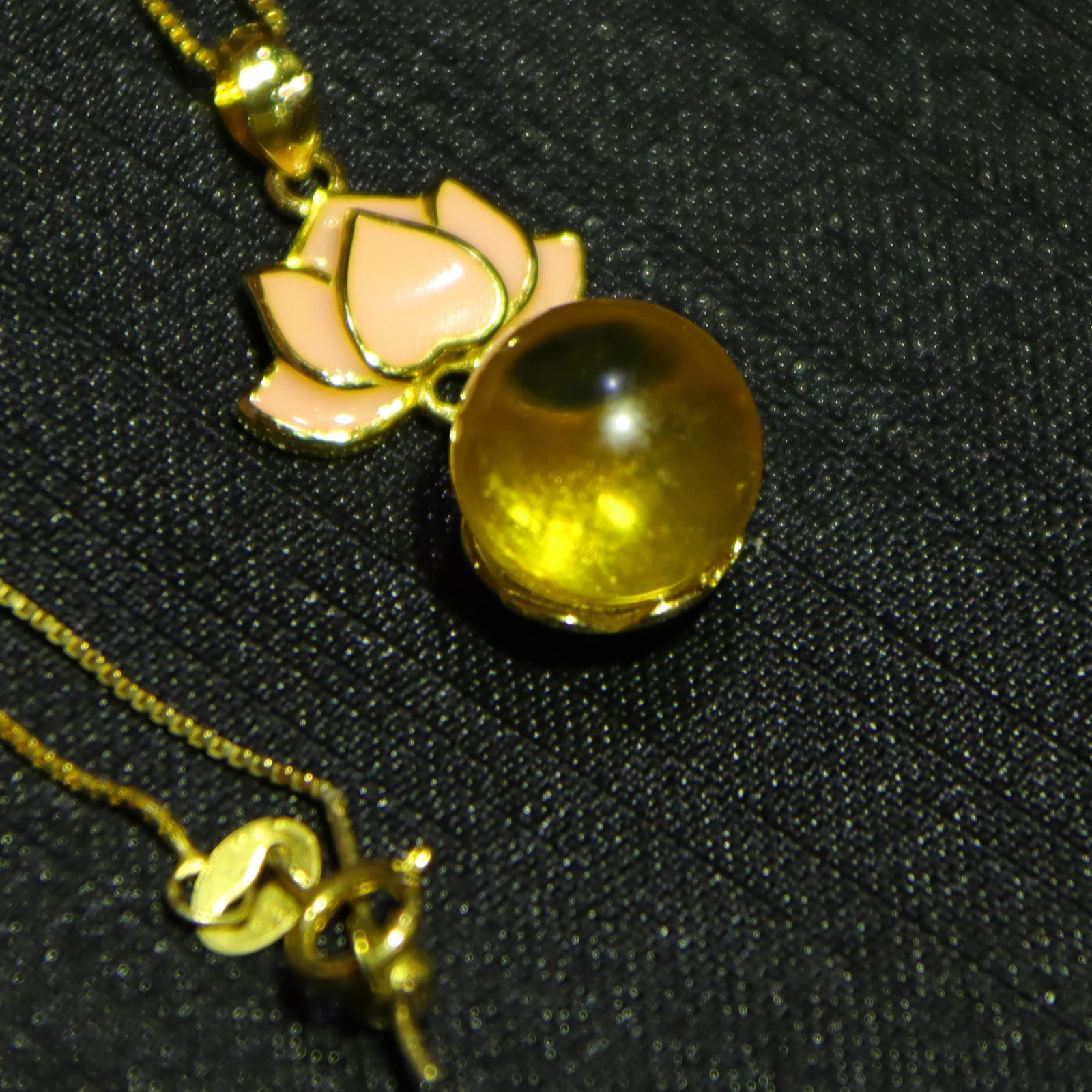 

Natural Blue Amber Pendant Necklace 10mm | Sterling Silver Jewelry Gift for Women | Romantic Anniversary Valentine's Day Present