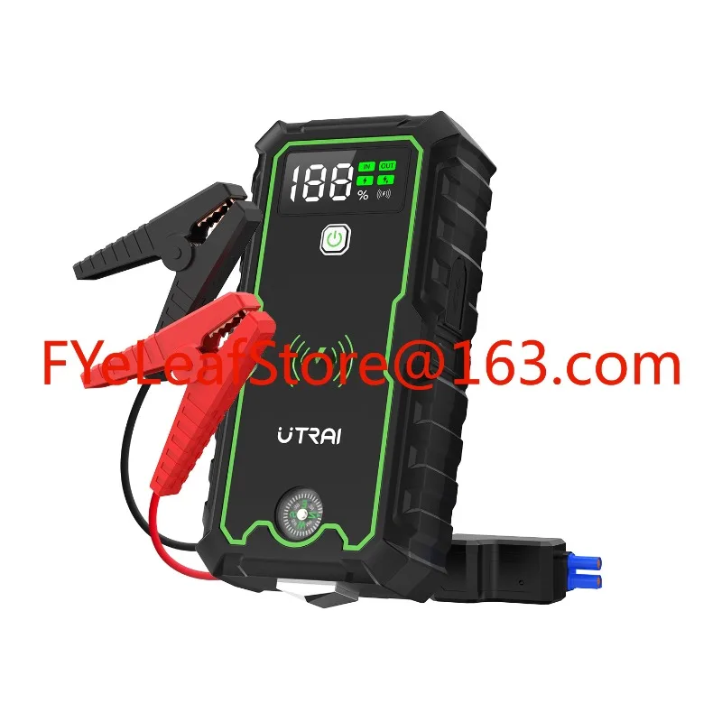Utrai JS-1 Pro Multifunction Emeygency Vehicle Tools 12V Car Booster Wireless charging 2500A Jump Starter Factory Wholesale