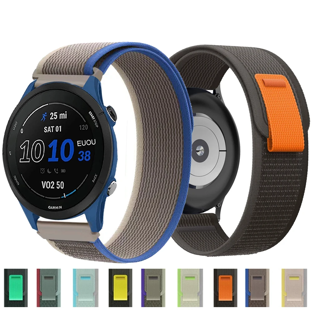 Ремешок для тропы 20 мм 22 мм для Garmin шнур 2 Plus Sq GarminMove 3 GarminActive Vivoactive 4, нейлоновый браслет, аксессуары