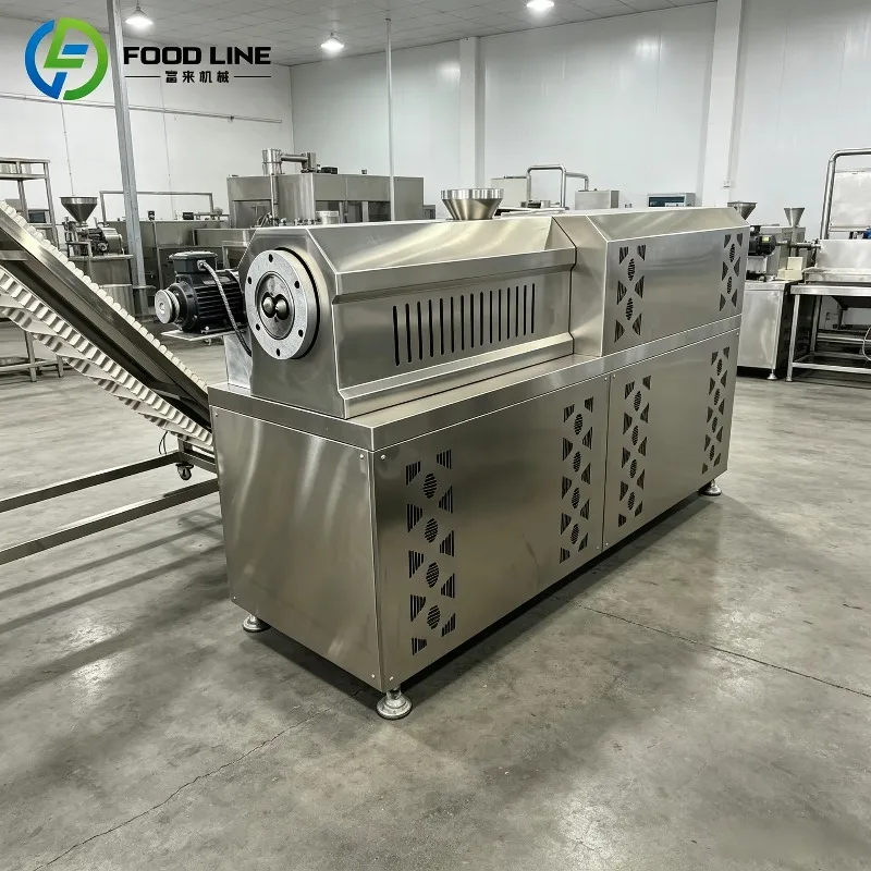 Customized Industrial Twin Screw Puffed Snack Extruder Machine Stainless Steel Corn Puff Chips Making Extrusion Equipment