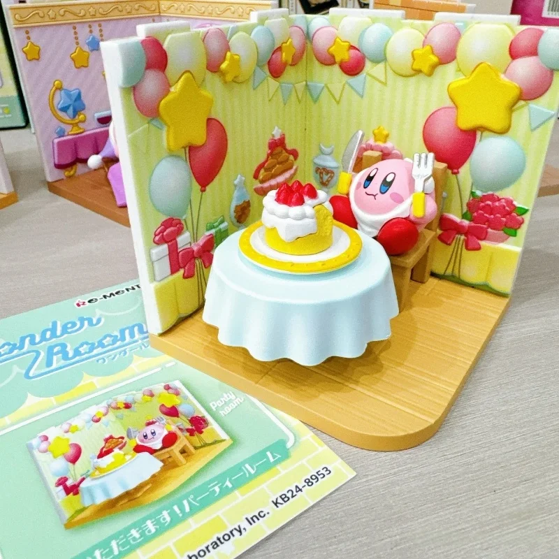 Figur Kirby Asli Yang Diperbaiki Kamar Ajaib Kirby Waddle Dee Bermain Pesta Dapur Mandi Ruang Tamu Kamar Tidur PVC Hadiah Mainan Action Figure