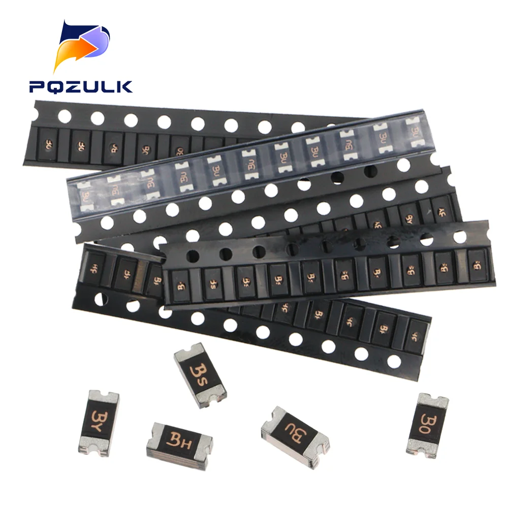 1206 0.05A 0.1A 0.12A 0.16A 0.2A 0.25A 0.5A 0.75A 1.1A 2A 3A 3.5A 4A SMD Resettable Fuse PPTC PolySwitch Self-Recovery Fuse