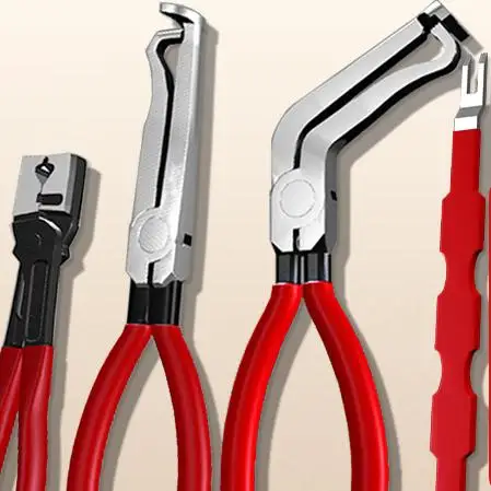 Automobile Collar Pliers Comfort Grip Heavy Duty Hand Tools Hose Clamp Pliers CV Boot Clamp Pliers for Coolant Radiator Heater