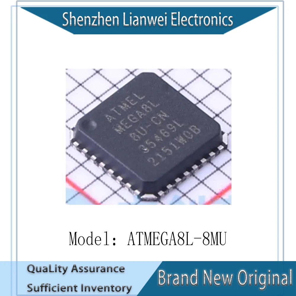 

100% New Original ATMEGA8L ATMEGA8L-8MU MEGA8L IC MCU Chipset VQFN-32