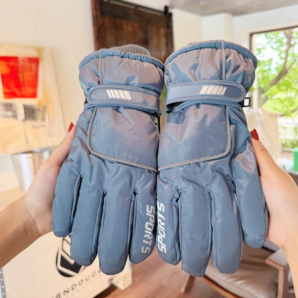 

Новые зимние теплые лыжные перчатки с сенсорным экраном, ветрозащитные нескользящие уличные варежки, утепленные велосипедные перчатки для снега, сноуборда