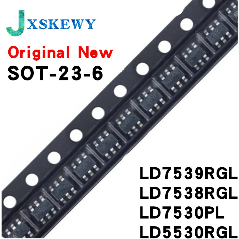 10Pcs New LD5530RGL LD5530 30R LD7539RGL 39R LD7539 LD7538RGL 38R LD7538 LD7530PL LD7530 30 sot23-6 Chipset