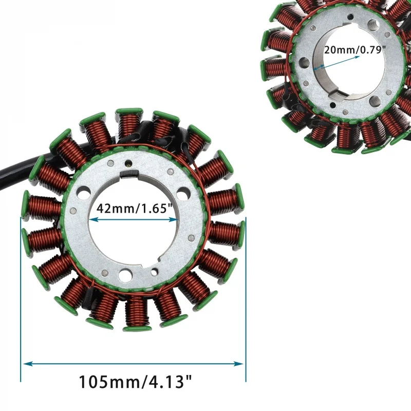 Goofit 18 Coil 3 Wire Electromagnetic Stator Ignition Accessories Fit Fz6 2004-2009