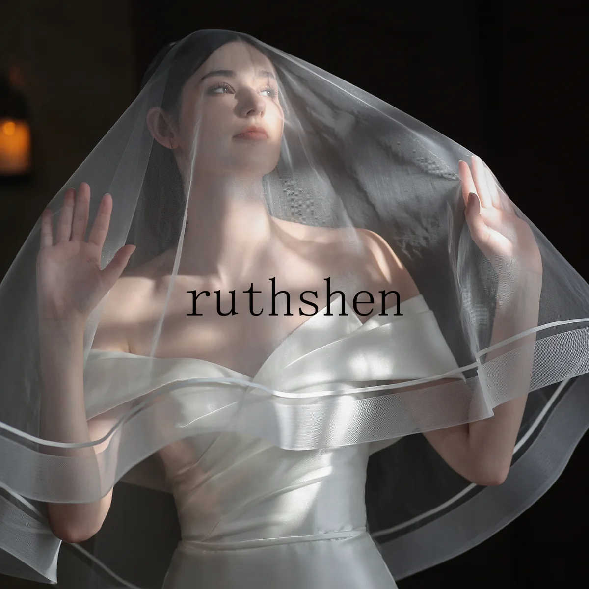 

Модная фата, короткая двухъярусная, с жестким тюлевым краем, свадебные аксессуары для женщин, невесты Velos De Novia, по индивидуальному заказу с расческой