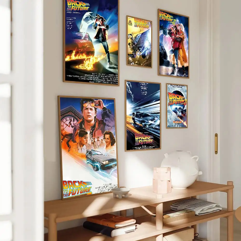 Film B-Back To The F-Future Marty Doc Wall Art Prints Canvas Painting Poster Picture For Office Living Room Home Decor