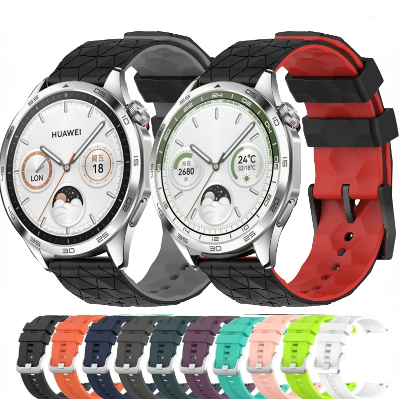 

22mm 20mm Silicone Band For Huawei Watch 4/3/GT4-3-2 Pro/Samsung Galaxy Watch 6/5/4/3 Bracelet Belt Amazfit GTR4/Stratos 3 Strap