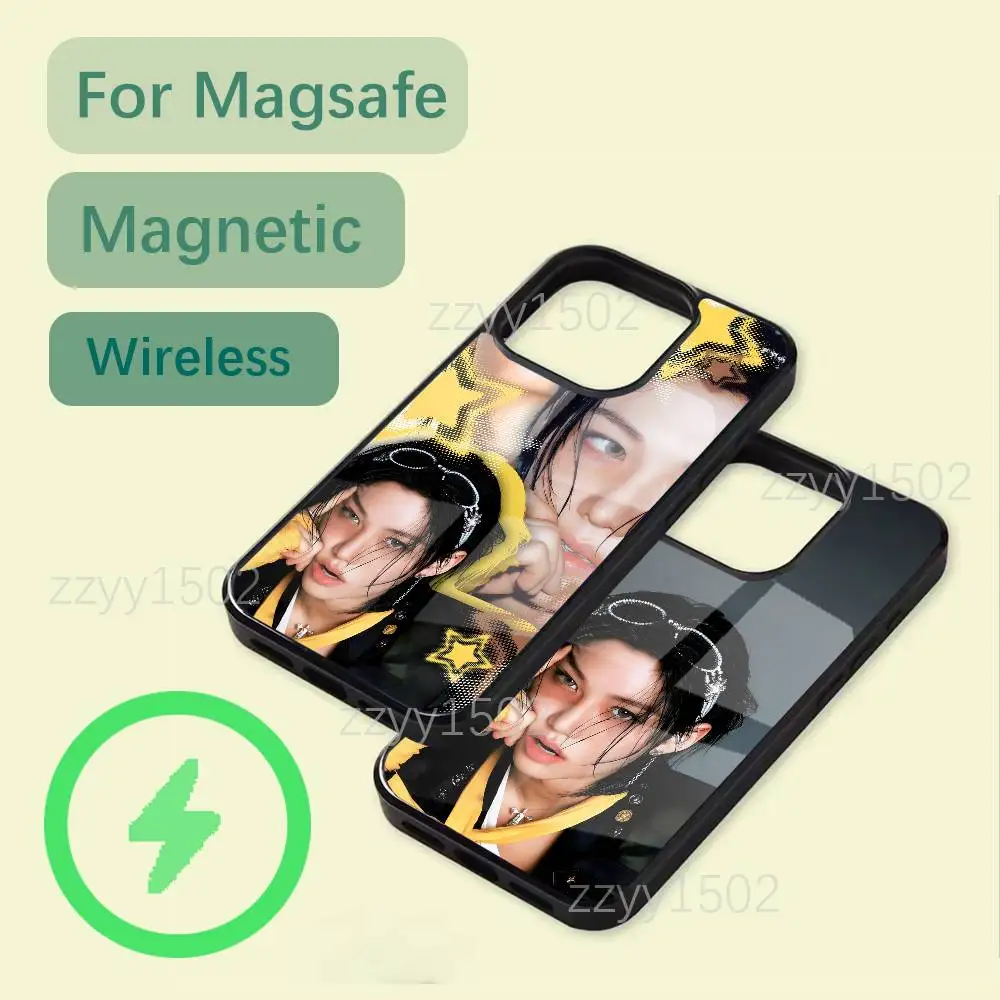 

F-Felix Lee S-SKZ KARMA Phone Case For iPhone 17,16,15,14,13,12,11,Pro,Max,Plus,Mini,SE4,E Magsafe Wireless Charging