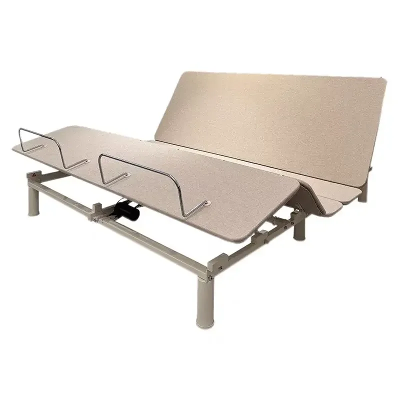Adjustable metal bed frame, ergonomic bed frame smart bed, operated by wireless remote control of mobile APP