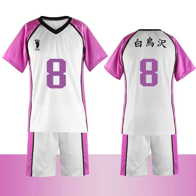 

Lyou 2025 Anime Haikyuu Cosplay Costume Shiratorizawa High School Sportswear Volleyball Club Jersey Uniform Tendou Satori A ★ ★