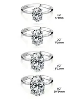 925 Sterling Silve Shiny Gorgeous 1-8CT Oval Zircon Ring For Women Anniversary Daily Party Luxury High Quality Fine Jewelry - Image 6