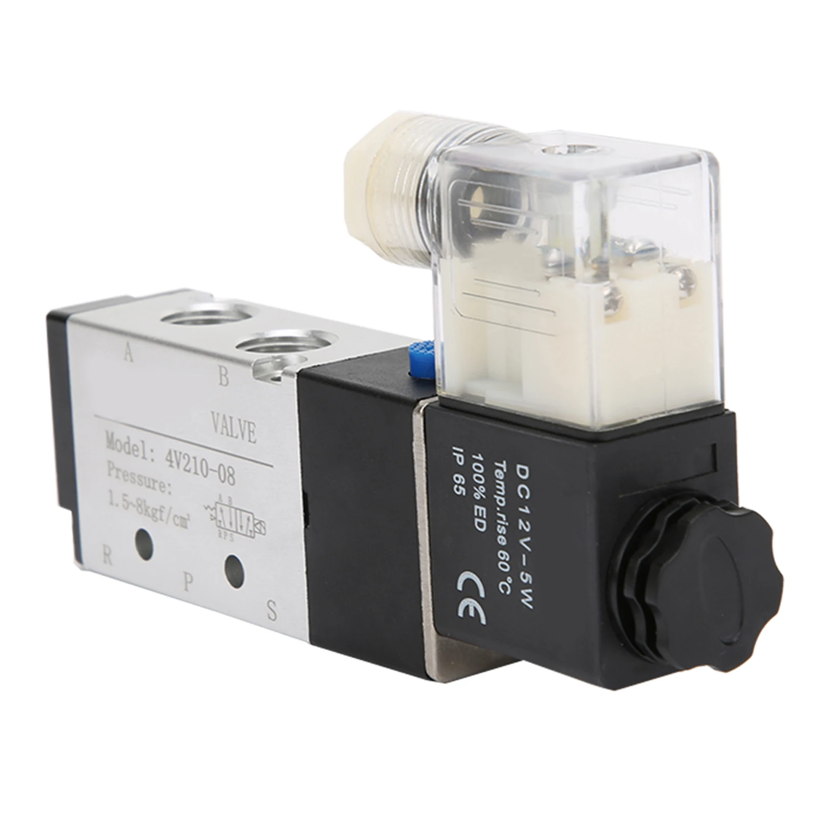 4V210-08 4V210-08 Solenoid Air Valve 2 Position 5 Port Pneumatic Control Valve Pneumatic Air Valve Pneumatic Solenoid Air Valve