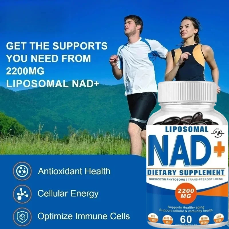

Liposomal NAD + Supplement, Suitable for Both Men and Women, Enhances Cellular Energy and Anti-aging, 60 Capsules