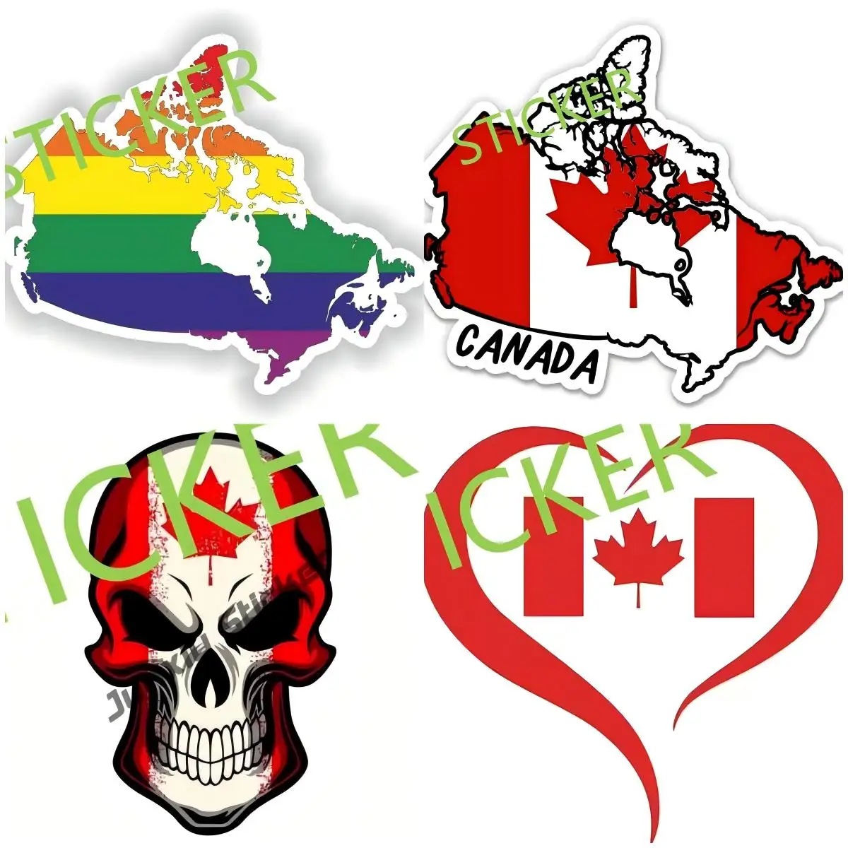 

Canada flag sticker Camper Laptop Phone Guitar Yacht Voiture Course Sunscreen Bumper Guitar Phone Window