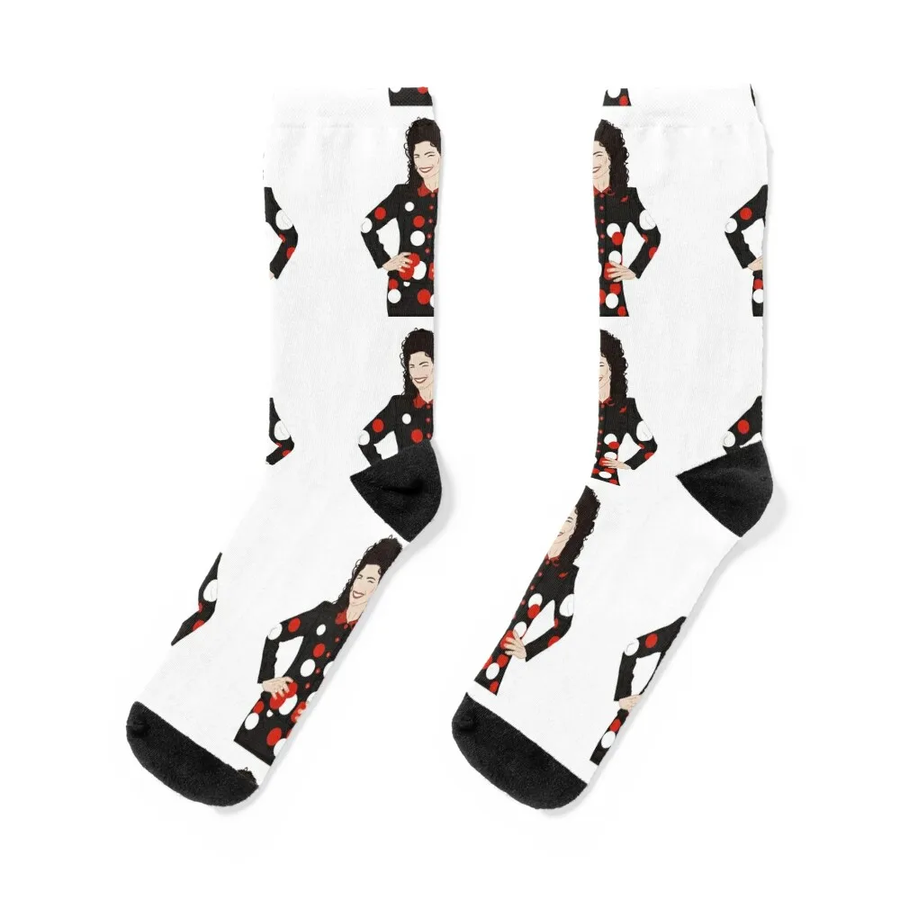 Fran Fine The Nanny Socks Rugby cartoon floral Luxury Woman Socks Men's