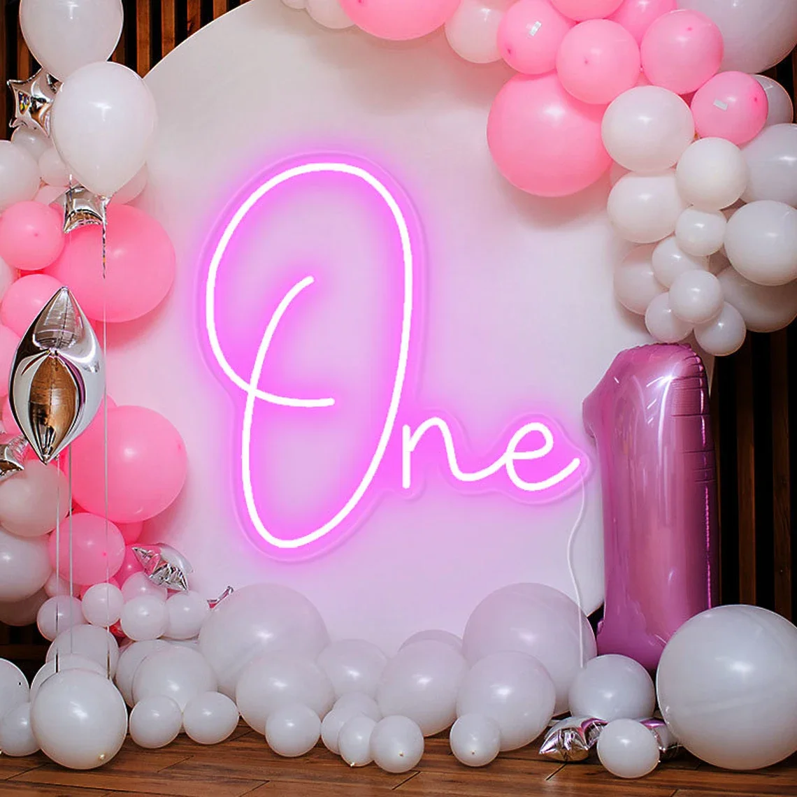 One Neon Sign First Birthday Gift Customized Neon Sign 0-9 Digital Neon Sign Party Sign Anniversary Sign Night Light Door Sign