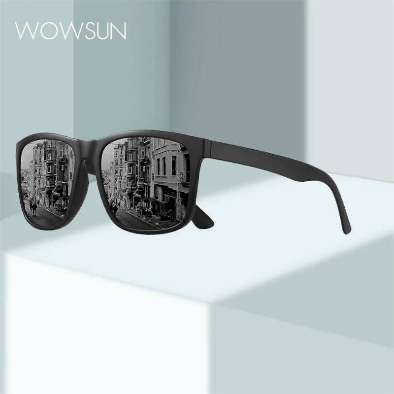 WOWSUN Outdoor UV Resistant Shades Eyewear New Retro Square Sunglasses for Women Trendy Korean Small High-end Sun Glasses W132