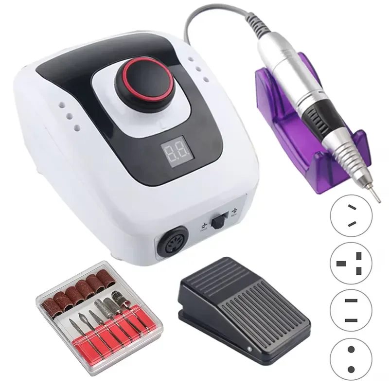 Professional Manicure Drill 32 W 35000 rpm Nail Polishing Machine Tools Foot Doctor Electric Nail Drill