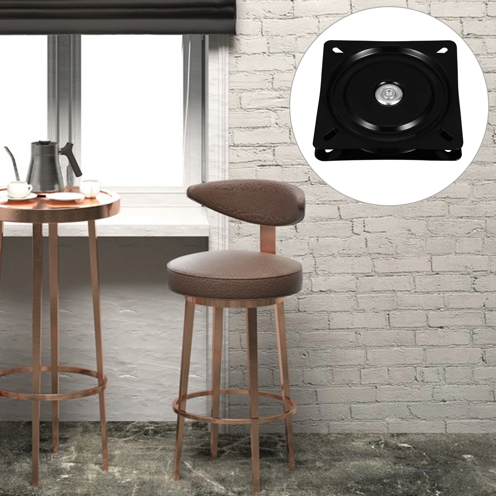 

Bar Stool Rotary Parts Chair Replacement Base Swivel Control Turntable Furniture Dining Seat Automatic Recliner Plate