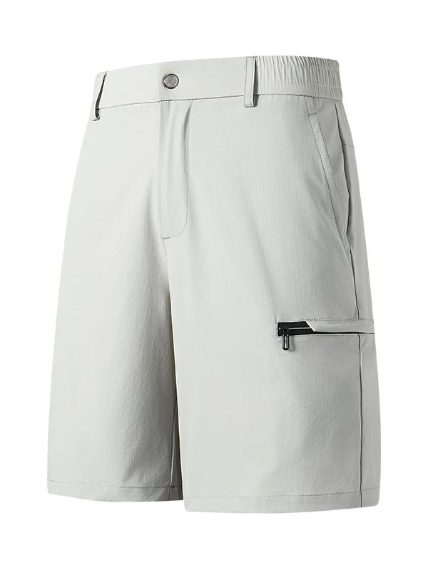 

Мужские летние тонкие свободные брюки из ледяного шелка, прямые, до середины икры, повседневные, на резинке, однотонные, для бизнеса и отдыха