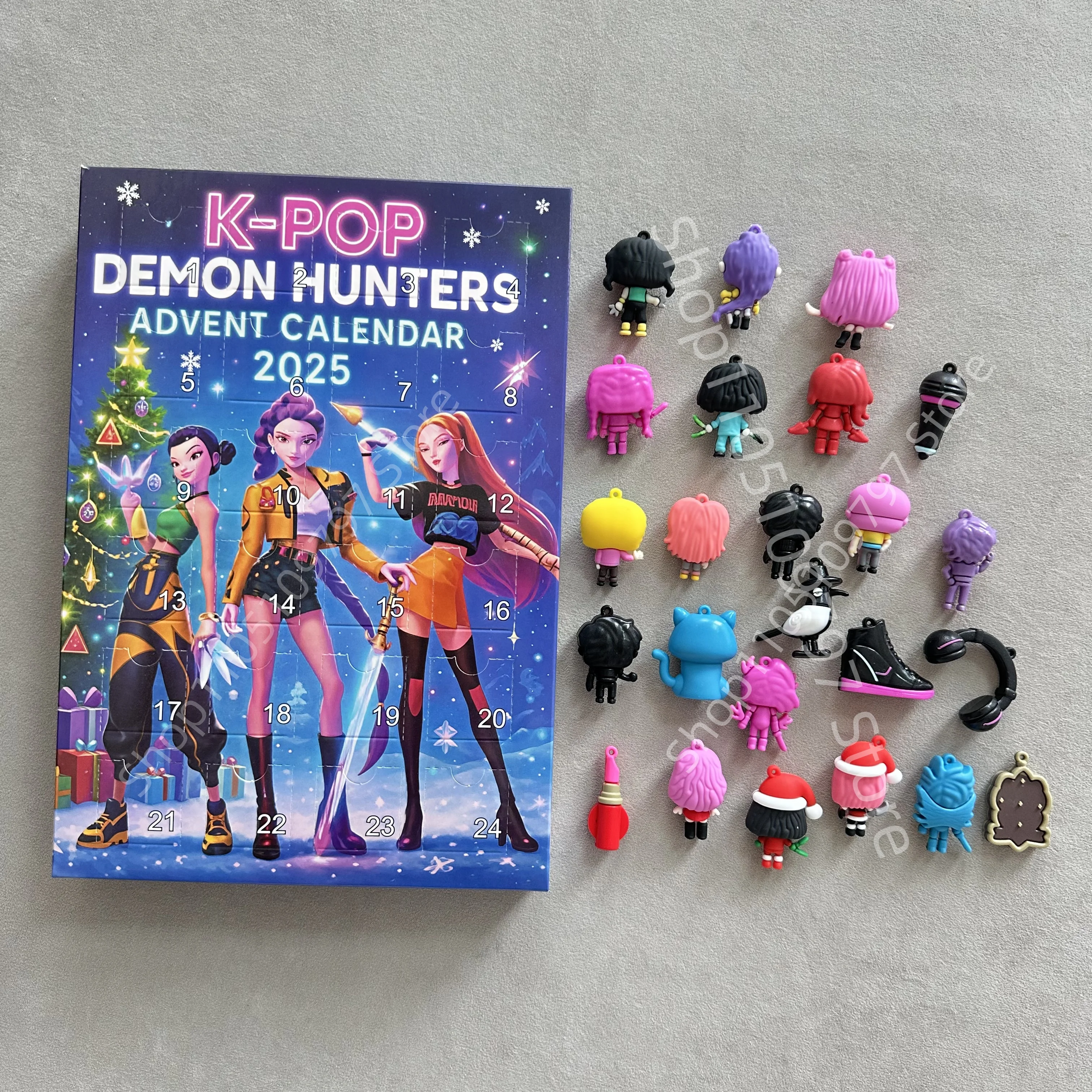 Kpop شيطان الصيادين تقويم القدوم هنتركس رومي ميرا زوي ساجا بنين ديربي النمر السنة الجديدة ديكور عيد الميلاد العد التنازلي اللعب الهدايا #2