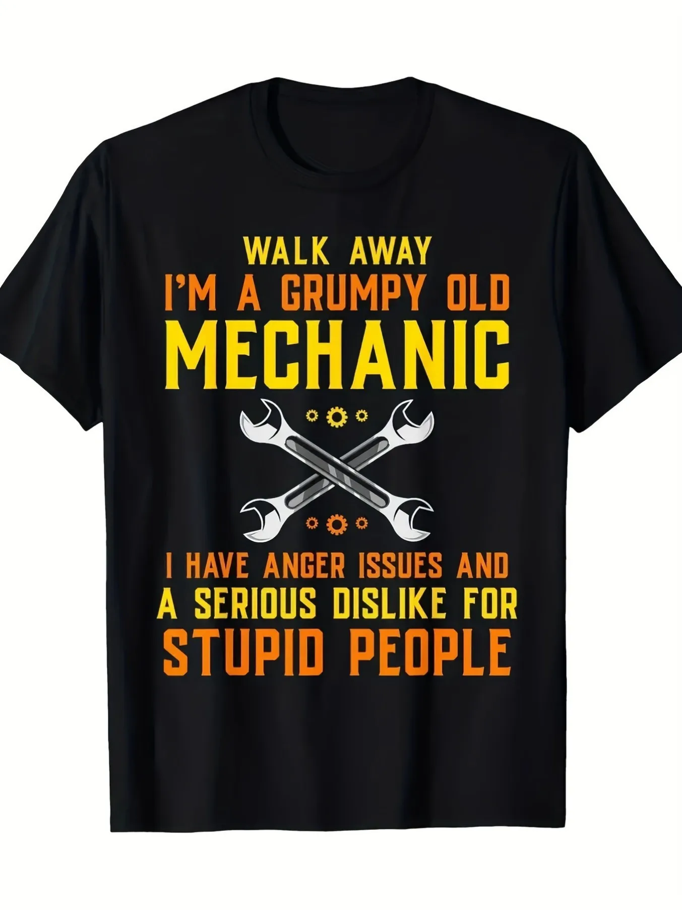

Top Pick Local "Go Away I'm an Angry Old Mechanic" T-Shirt - Fun