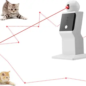 Automatischer automatischer Laser -Do -Katze, zufällige Bewegung, Katzeninteraktives Spielzeug, Innenkatzen, Kätzchen, Hunde, Red Point -Übung 10 Hauptverkaufslaserspielzeugkatze - №5