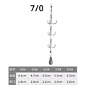 40g sinker  hook 7 0