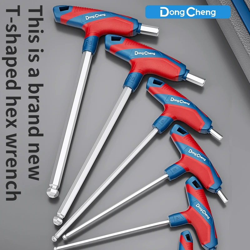 T-Handle Hex Allen Key Screws Screwdriver Spanner Master Key Hex Wrench 2mm/2.5mm/3mm/4mm/5mm/6mm/8mm/10mm T-Handle Allen Keys