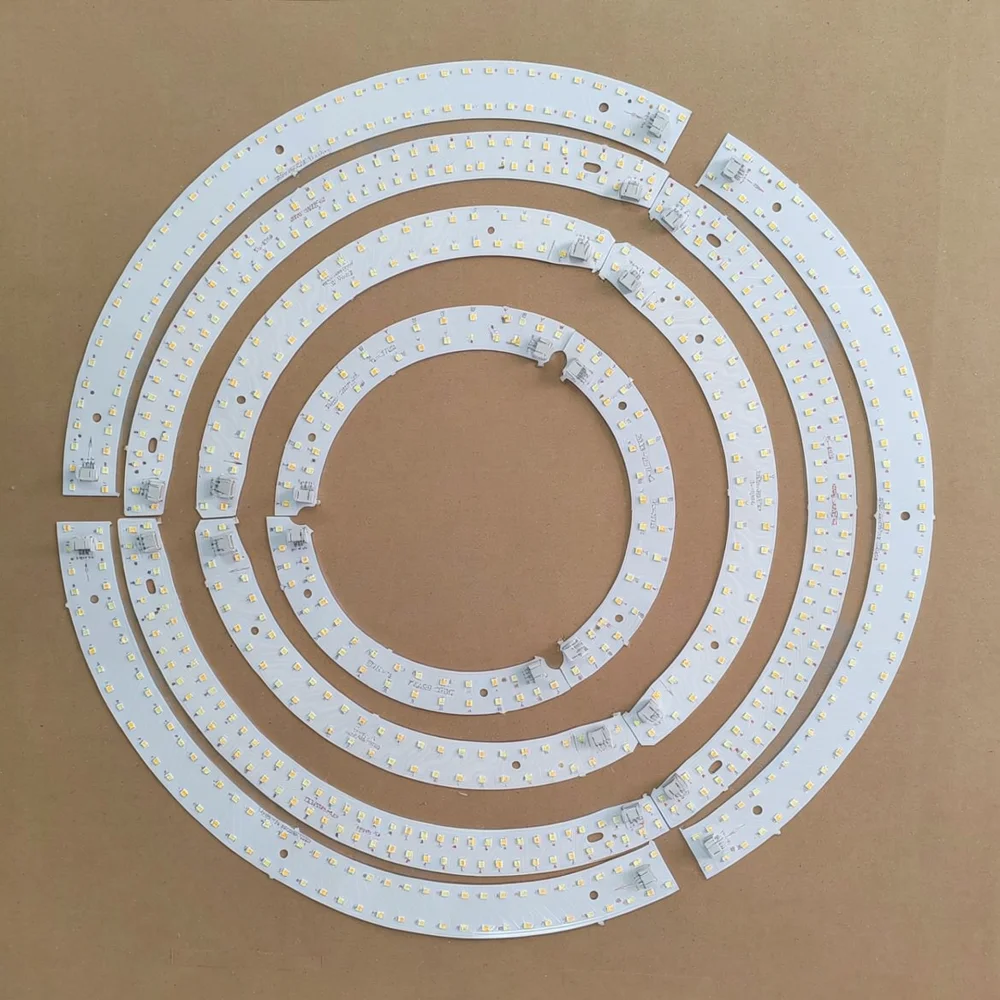 Curved LED Light Strip Module For Pumpkin Ceiling Lamps Three Color Dimmable Lighting Board Replacement Repair Components