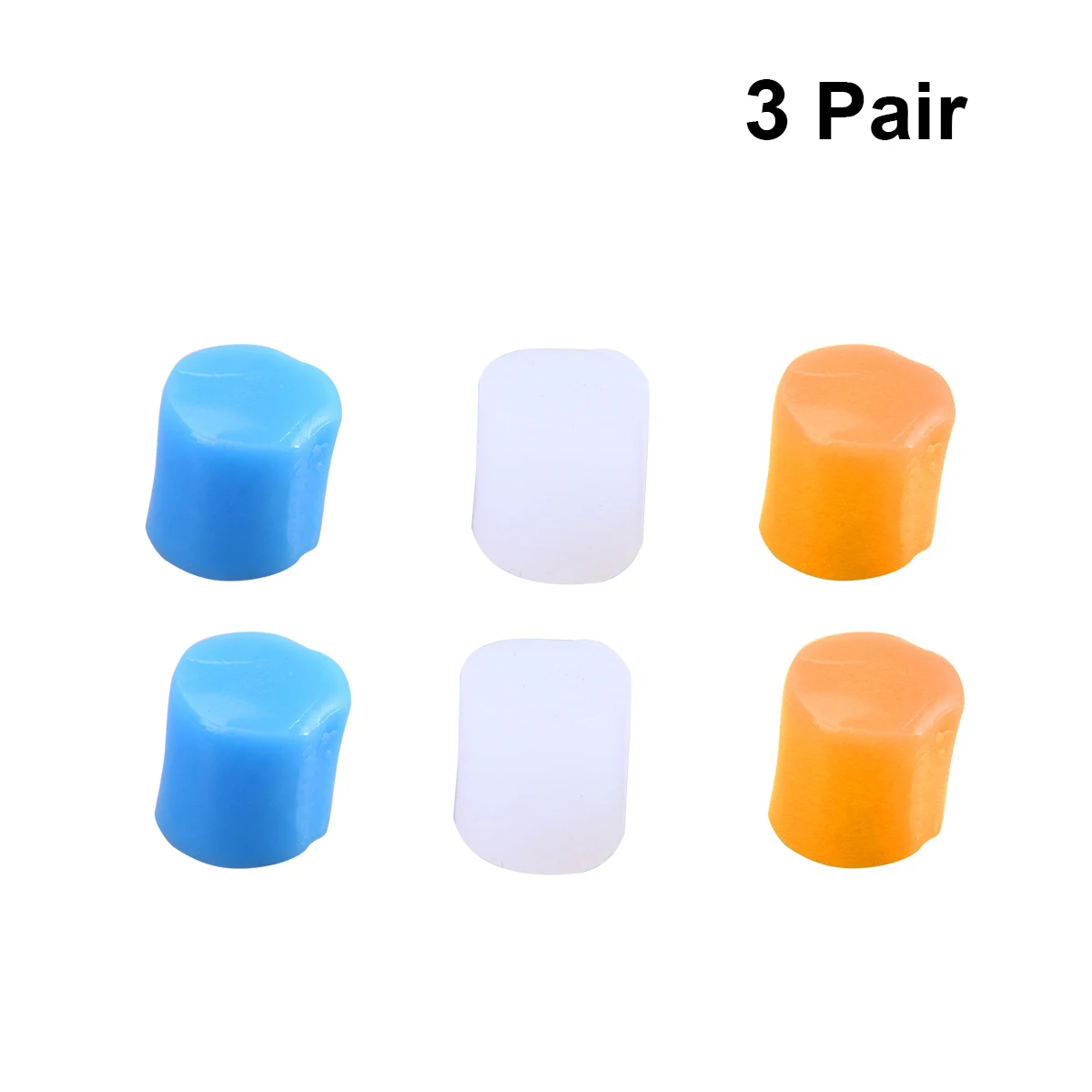 

6pc Ear Plugs Noise Reduction Silicone Swimming Sleep Flying Study Work Anti Infection Health Care Ear Protection