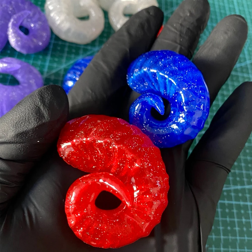 

D09-P936 children handmade toy gsc 1/6 1/4 1/3 ID75 bjd Doll Accessories photo props blue purple red horn 1pair
