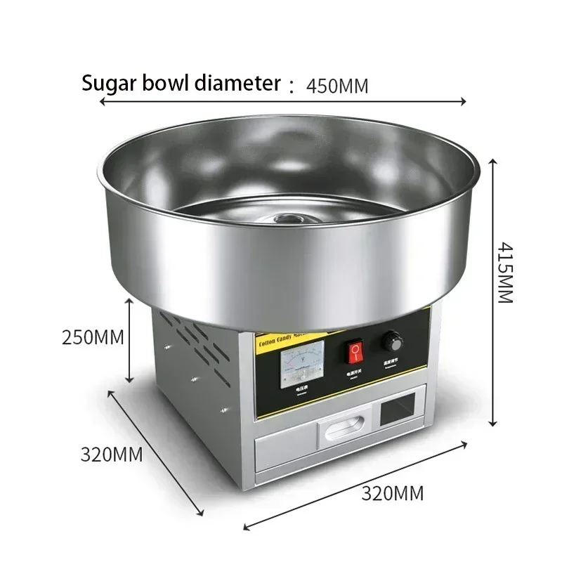 Komercyjna maszyna do waty cukrowej bawełniana nić cukrowa maszyna do robienia ze stali nierdzewnej do robienia waty do cukierków