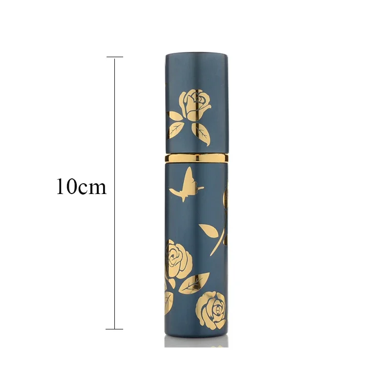 زجاجة عطر صغيرة قابلة لإعادة الملء سعة 10 مل مع مضخة رائحة رذاذ محمولة للسفر من الألومنيوم زجاجة رذاذ فارغة حاوية مستحضرات التجميل