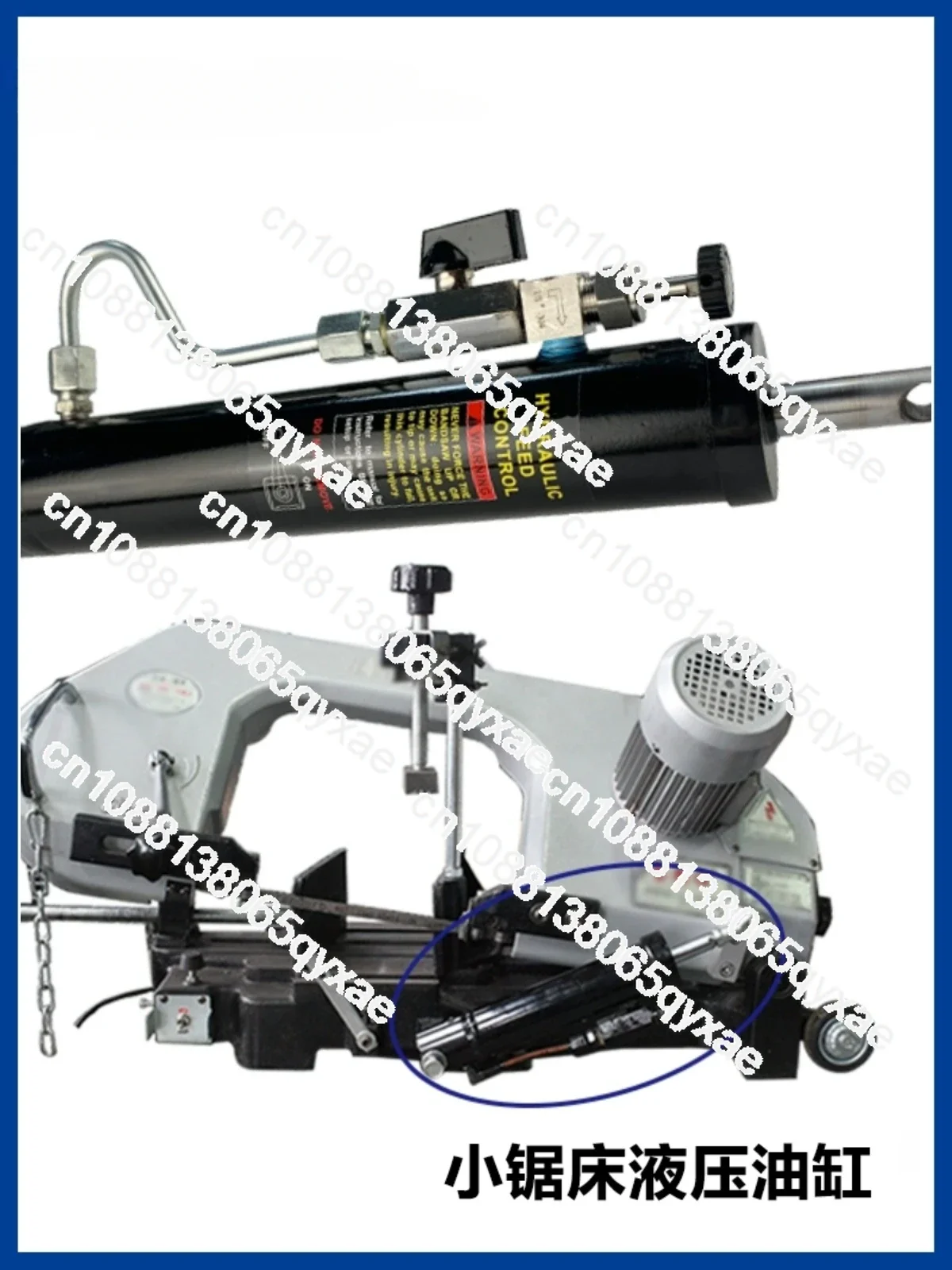 Metal band saw machine accessories manual band saw machine oil cylinder with valve lifting oil cylinder