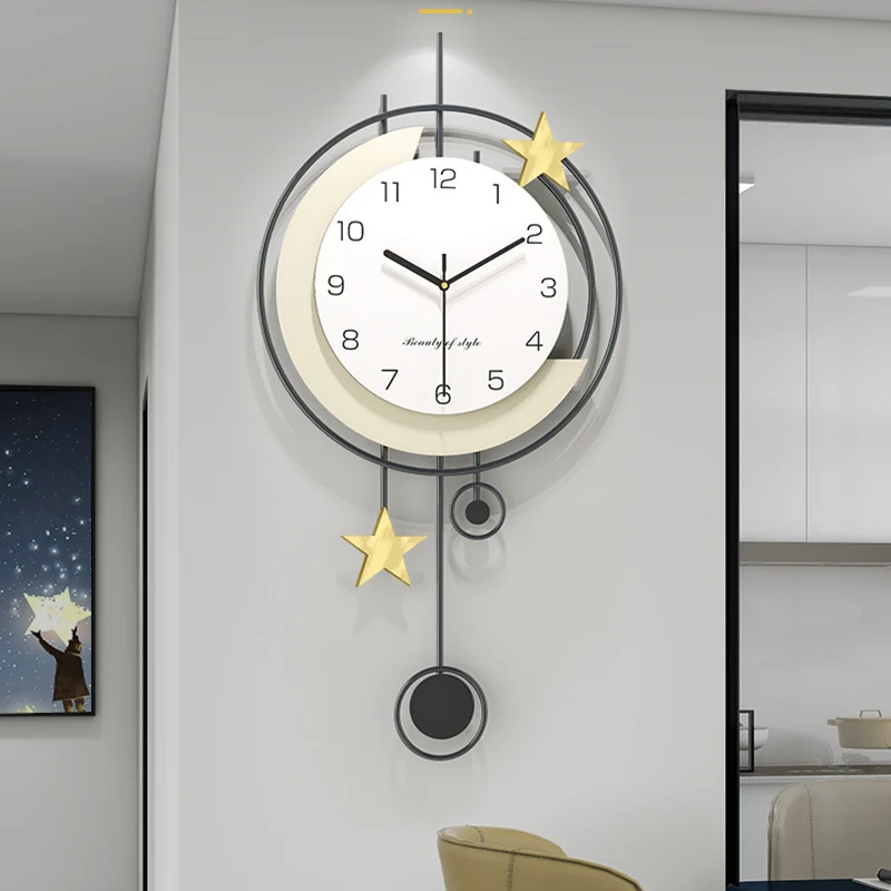 Silent Wall Clock for Restaurant Large Modern Easy to Read for Cafe Kitchen Office Commercial Use