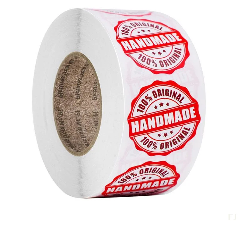 [YU500 Stück/Rolle, handgefertigt, Siegelaufkleber, Sammelalbum, Geschenk, Schreibwaren, Etikett, Kuchen, Backen, Aufkleber mit Liebe, Dankeschön-Aufkleber