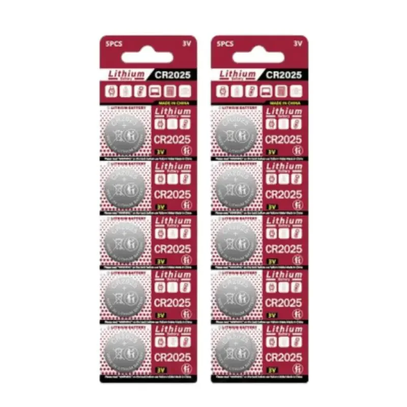 3V CR2025 Lithium Button Battery DL2025 BR2025 5003LC LM2025 CR 2025 Coin Cell Watch Batteries For Toys Clock Compute