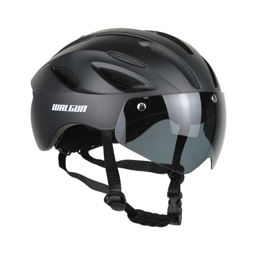 AliExpress WALGUN Aero Cycling Helmet Road Bike Helmet Adults Lens Goggles Visor Time Trial TT Triathlon Bicycle Helmet L for Men Women