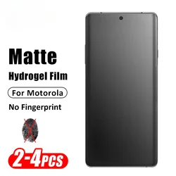 2-4Pcs Curved Matte Hydrogel Film For Motorola Edge 30 40 Neo 50 Ultra 50 Fusion Screen Protectors For Moto G85 X40 X30 S30 Pro