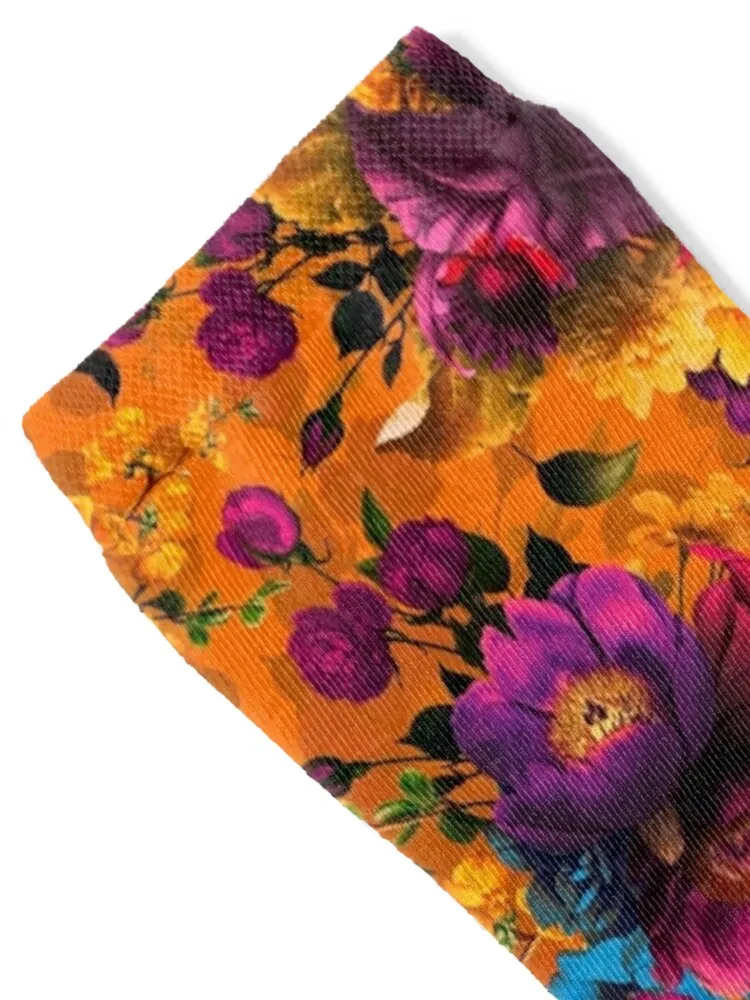 Moody florals - Mystic Botanical Night Garden 6 Socks